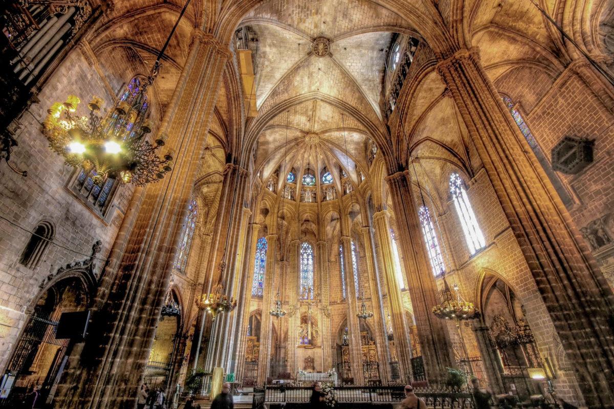 The imposing Barcelona Cathedral impresses with its magnificent Gothic facade and impressive interior, Spain - © Chantal de Bruijne / Shutterstock