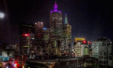 Melbourne from Cookie rooftop bar.